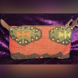 Casleigh Aztec Multicolor Tapestry Cosmetic Bag New York Vintage Bohemian